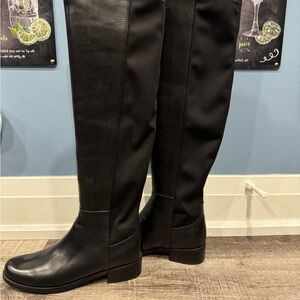 Women's Black Knee-High Boots-Brand New